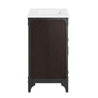 Modway - Steamforge 30" Vanette de salle de bain - Blanc Noir-Assemblée requise
