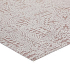 Modway - Javiera Marocain contemporain Tapis de 5 pi l x 8 pi L - Ivory et Cameo Rose-Dessous du tissu de jute adhéré
