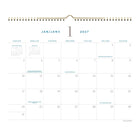 AT-A-GLANCE – Calendrier mural mensuel Signature 2027 – 11 7/8 po H x 14 7/8 po l – bilingue-Format des pages : 11 7/8 po H x 14 7/8 po l