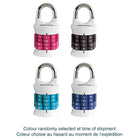 Master Lock - Serrure à combinaison verticale à 4 lettres à régler soi-même-Choisissez votre propre combinaison