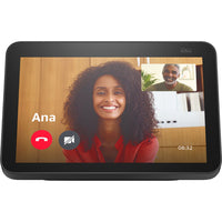 Amazon Echo Show 8 (2nd Gen) - Charbon-Écran tactile HD de 8 po avec couleur adaptative