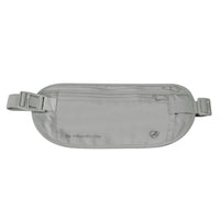Travelon - Pochette de taille dissimulée avec blocage RFID - 10,75 po L x 5 po H x 0,125 po P - Gris-Protection RFID qui aide à prévenir les balayages non autorisés