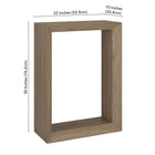 Hudson&Canal - Console Osmond 22" L - Chêne gris vieilli-Dimensions du produit : 10" L x 22" l x 30" H
