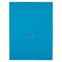 JAM Paper - Portefeuille vertical à fermeture pression - 12 1/8 x 9 x 1/2 - Kraft bleu-Couleur: Kraft bleu