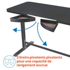 Motionwise - Bureau ergonomique électrique assis-debout à moteur unique série M1 Glass - Frêne-Livraison sans tracas : Expédié en un seul colis, le bureau Motionwise est facile à assembler et prêt à l’emploi sans retard ni complexité
