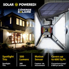 Bell + Howell - Bionic Spotlight Trio Motion Sensor Lumière solaire extérieure-Le trio de projecteurs bioniques à cloche et Howell activé par le mouvement est conçu avec une technologie de détection de mouvement qui peut détecter les mouvements à 25 pieds de distance