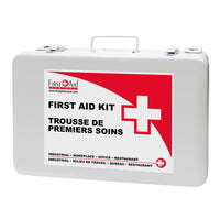 First Aid Central - Trousse de premiers soins Type 2 - Moyenne - CSA Z1220-24 - Boîtier en métal-Pour les lieux de travail à faible risque suivant les normes CSA et ayant 26 à 50 travailleurs par quart de travail.