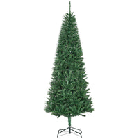 HOMCOM - Sapin de Noël artificiel de 2 - 1 m - sapin de Noël 865 branches - vert-Feuilles en PVC ignifuge respectueuses de l'environnement pour donner un aspect plein et luxuriant à l'arbre  
