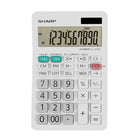 Sharp - EL330W - Calculatrice de poche à 10 chiffres - Grise-Calculatrice de table commerciale, 10 chiffres