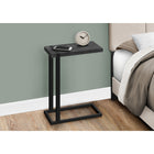 Monarch Specialties - 2863 Table D'Appoint - Faux Bois Noir/Metal Noir-3