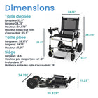 Journey - Zoomer Fauteuil électrique pliant léger - bleu-Offre jusqu’à 9,3 milles d’autonomie avec une charge complète