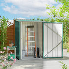 Outsunny remise de jardin adossée 3 pi x 3 pi-Structure en acier, résistante à la rouille  
