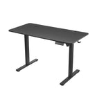 Bureau assis-debout de 48 po à hauteur réglable Work Zone Serrano - Noir-Plateau en mélamine durable pour une résistance maximale aux égratignures