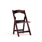 Flash Furniture – Chaise pliante acajou HERCULES, résine, capacité 1000 lb, siège vinyle rembourré noir, 4/bte (LIE1MAH)-Capacité de poids de 1000 lb