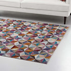 Modway - Arisa Mosaïque hexagonale géométrique Tapis de 5 pi l x 8 pi L - Multicolore-Dessous en caoutchouc rainuré de préhension 