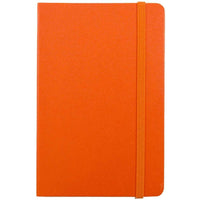 JAM Paper - Carnet de voyage à couverture rigide avec élastique - 70 feuilles lignées - 4" x 6" - Orange-Couleur : orange éclatant | Soyez élégant et organisé avec un carnet de notes colouré.