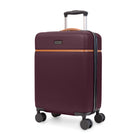 Bugatti - Valise de cabine à coque rigide 21.50po de la collection Cannes - Figue-Fabriqué en ABS/PC léger et résistant avec garniture en PU