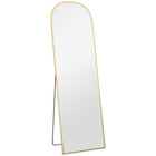 HOMCOM - Miroir pleine longueur - 50 po l x 161,5 po H - or-Le miroir pleine taille permet de voir l’ensemble de la tenue sans effort 