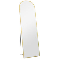 HOMCOM - Miroir pleine longueur - 50 po l x 161,5 po H - or-Le miroir pleine taille permet de voir l’ensemble de la tenue sans effort 