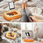 ShoppingAll - Coussin Support Réglable Pour Tablette Avec Bol À Collations - Orange-7