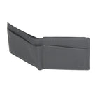 Club Rochelier - Portefeuille mince pliable pour homme avec carte d'identité amovible - Gris anthracite-3 fenêtres d'identification