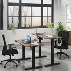 LjubLjana - Bureau assis-debout à hauteur réglable électrique de 47 po - Bois-La nouvelle conception supérieure divisée horizontalement assure une configuration robuste avec la commodité de l'expédition de l'ensemble du bureau dans une seule boîte