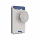 PopSockets - Softgoods PopWallet+ pour MagSafe avec adaptateur Horchata-Portefeuille en matériaux premium, conçu pour rivaliser avec le portefeuille Apple MagSafe. La poignée intégrée s'attache à votre coque compatible MagSafe pour un portefeuille fin et élégant. Facile à mettre. Facile à enlever. Charge facile. Aucun adhésif requis.