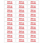 Staples - Étiquettes "Fait au Canada" - 2.63 po x  1 po - 150 étiquettes-30 étiquettes par feuille