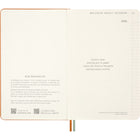 Moleskine - 2026 Peanuts Snoopy édition limitée 12 mois couverture rigide agenda semainier - 5 po x 8.25 po - orange cadmium-Pages De Garde Et Pochette Arrière Personnalisées