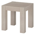 Hudson&Canal - Table d'appoint carrée Langston 22 po de largeur - Blanc aulne-Le plateau de table a une capacité de poids de 50 lb