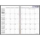 AT-A-GLANCE - Agenda mensuel 2026 - 11 7/8 po H x 7 7/8 po l - noir - bilingue-Un mois sur deux pages avec blocs lignes