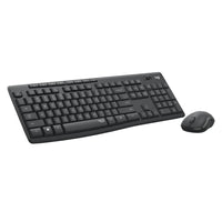 Logitech MK295 ensemble silencieux clavier/souris - graphite-Technologie silent touch : Logitech MK295: clavier et souris sans fil avec suivi optique avancé. La même sensation que vous tapiez ou cliquiez avec moins 90 % de bruit pour plus de concentration
