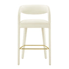Modway - Pinnacle Performance Velvet Tabouret de bar - Or ivoire - Ensemble de 2-8
