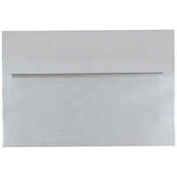 JAM Paper Enveloppes d'invitation métalliques A8 - 5,5 x 8,125 po - Stardream Silver - paquet de 25-Couleur: Argent rêve étoilé
