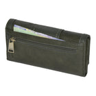 Roots - Portefeuille d'embrayage de poche pour dames - Olive-Fenêtre d'identification