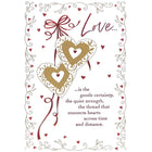 Rosedale - Cartes De souhaits De La Saint-Valentin / Enveloppes - 5-1/2 po x 8 po - Cœurs dorés - Paquet de 12-Cartes de souhaits qualité boutique
