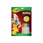 Crayola - Bloc de pages à colorier et d'activités - Pokémon-Comprend 32 pages à colorier et d'activités et 7 mini marqueurs lavables