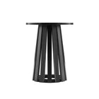 Manhattan Comfort - Layla Table d’appoint moderne 17,7 po - Noir-Le diamètre du plateau de la table mesure 45 cm