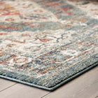 Modway - Tribute Médaillon fleural vintage vieilli Camellia Tapis de comédie 8 pi l x 10 pi L - Multicolore-45% polypropylène frisé et 55% polyester