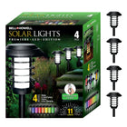 Bell + Howell - Color Disk Lights Lumières solaires à DEL-Haute qualité et plus longue durée : Les lampes de chemin d’extérieur étanches Bell+Howell Solar utilisent des matériaux épaissis et résistants à la corrosion qui sont plus durables que les lampes de jardin solaires ordinaires. Les panneaux solaires haut de gamme avec une capacité de batterie intégrée de 800 mAh signifient que nos lumières solaires extérieures peuvent collecter efficacement plus de lumière solaire et stocker plus d’énergie électrique
