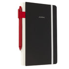 Gry Mattr - Cahier de notes contrastant avec stylo - Noir-Comprend 160 pages lignées de papier certifié FSC