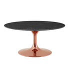 Modway - Lippa 36 po Faux marbre Table basse - Rose Black-Table basse moderne