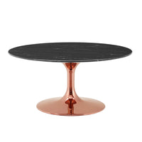 Modway - Lippa 36 po Faux marbre Table basse - Rose Black-Table basse moderne