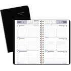 AT-A-GLANCE - Cahier de rendez-vous hebdomadaire 2025 - 8 po H x 4 7/8 po l - Noir - Bilingue-Format des pages : 8 po H x 4 7/8 po l