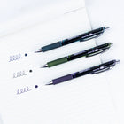 Pentel - EnerGel Couleurs Sombres Rétractable Stylo à Encre Gel - 0,7mm - Pointe en Métal - Paquet de 3-Prise caoutchoutée permet un grand confort d’écriture et un meilleur contrôle
