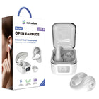 MyBat - Écouteurs Open-Ear echelon Echo - Blanc-Bluetooth Quick‑Pair - Appairage instantané avec smartphone, tablette et ordinateur