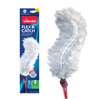 Vileda - Flex & Catch Ensemble d'époussetage-Capture jusqu’à 3x plus de poussière que les plumeaux traditionnels