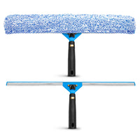 Gritt Commercial - Ensemble de nettoyage de vitres pivotant - Raclette de 18 po - Lave-vitres de 18 po-Nettoie les vitres en profondeur tout en douceur