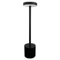 Xtricity - Lampe de table tactile LED portable Skylar - Noire-Corps de lampe en métal et acrylique pour une durabilité et un style moderne