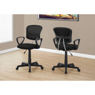 Monarch Specialties - 7260 Chaise De Bureau Multi-Position- Meche Noir -Garantie limitée de 5 ans pour les défauts de fabrication, pièces uniquement
